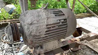 Restoration Of 3 Phase Electric Motor For Old Concrete Mixer // Restoration Old Concrete Mixers