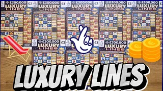 NEW LUXURY LINES SCRATCH CARD X8  #scratch #scratchcards #lottery #crazy