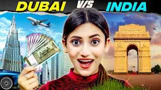 Rs 10,000 Dubai Vs Rs 10,000 India Shopping Challenge | Cheap Vs Expensive 🤑 | SAMREEN ALI