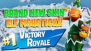 New Fa-La-La-La-Fishstick Skin!!! Solo Dub!! - Fortnite: Battle Royale Gameplay!!