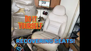 How to replace Leather seat covers!  Ford Excursion and F250