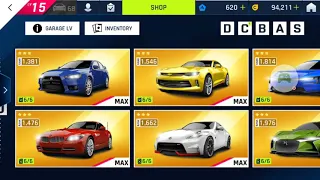 Asphalt 9 :  My Garage level |