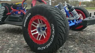 Traxxas rustler vxl 2wd aluminum upgrades speed run. Atomik aluminum upgrades. Clean,  fast 70mph