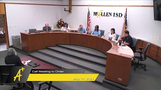 McAllen ISD Special Board Meeting (May 31, 2024)