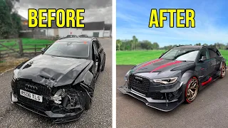 FULL BUILD - REBUILDING A CRASH DAMAGED AUDI RS6