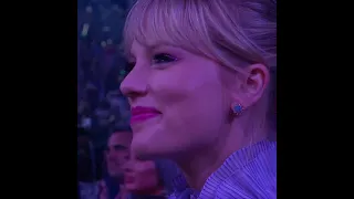 Taylor Swift reacting to Mariah Carey's performance at the 2019 BBMAs