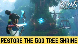 KENA BRIDGE OF SPIRITS - God Tree Shrine Puzzle | How to Restore the God Tree Shrine Guide