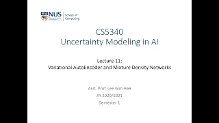 Uncertainty Modeling in AI | Lecture 11 (Part 2): VAE and Mixture Density Networks