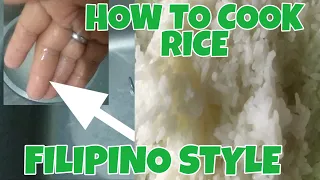 How to Cook Rice / Filipino Way/Style  of Cooking Rice #howto #indaygargar