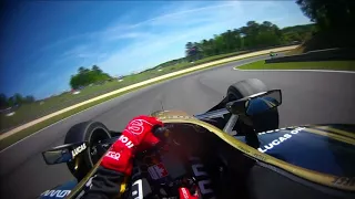 VISOR CAM James Hinchcliffe at the 2018 Honda Indy Grand Prix of Alabama Practice 3