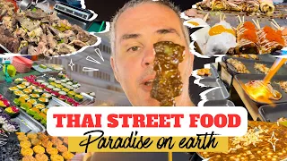 Foodie Heaven. Thai Street Food Paradise Market in Khon Kaen, Thailand 🇹🇭 #thailand #khonkaen #isan