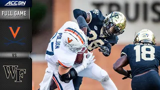 Virginia vs. Wake Forest Full Game Replay | 2020 ACC Football