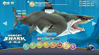 I GAME Hungry Shark World BUT ALL SHARKS HAVE THE ENEMY SKINS, THEY ARE TERRORIFIC HACK MOD APK GEMS