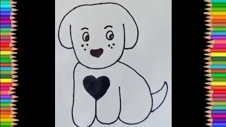 How To Draw a Puppy Easy 🐕🐶|| How To Draw a Dog Easy For Kids|| How To Draw A Dog Step By Step