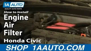 How To Replace Engine Air Filter 01-05 Honda Civic 1.7L