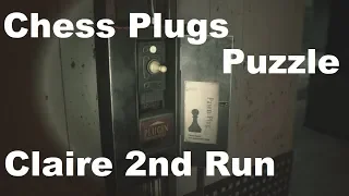 Resident Evil 2 Remake [Claire 2nd Run] - Chess Plugs Puzzle