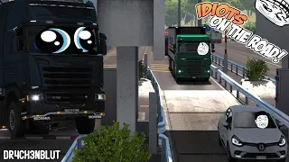 Euro Truck Simulator 2 Multiplayer Funny Moments, Idiots on the Road and Crash Compilation #17