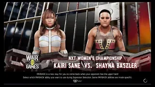 NXT TakeOver: WarGames II: Shayna Baszler vs. Kairi Sane for the NXT Women's Championship (WWE 2K19)