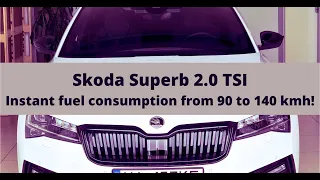 Skoda Superb 2.0 tsi - instant fuel consumption