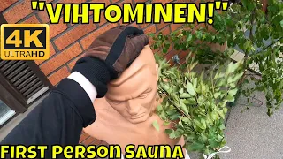 First Person Sauna - Finnish Traditional "Vihtominen" 4K