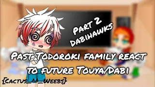 Past Todoroki family react to future Touya/Dabi (Dabihawks) | MHA/BNHA Gcrv | Part 2