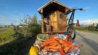 Cooking Alaskan King Crab in my Truck Camper