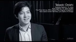 Juilliard Snapshot: Takaoki Onishi