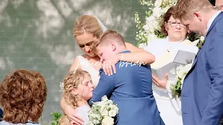 Bride Gives Vows To Her Step Children - OKC Golf & Country Club Wedding - Aisle Be With You