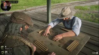 Gambler 9 Challenge Win 3 Games of Dominoes in a Row in RDR2