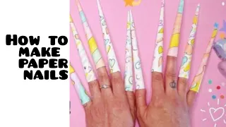 how to make paper nails