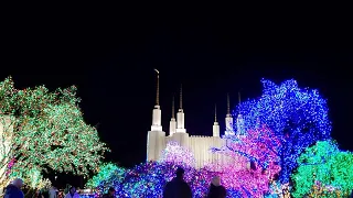 CHRISTMAS LIGHTS FESTIVAL. WASHINGTON D.C. TEMPLE.