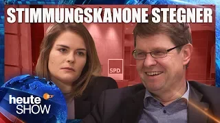 Hazel Brugger hört den privaten Hilfeschrei von Ralf Stegner | heute-show vom 02.02.2018