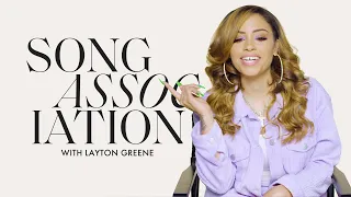 Layton Greene Raps Nicki Minaj, and Sings "Leave Em Alone" in a Game of Song Association