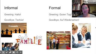 Informal and Formal Forms of Address: German