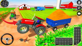Indian Tractor Driving Games Simulation | Tractor farming game | Android gameplay
