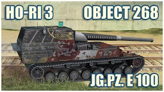 Ho-Ri, Object 268 & Jg.Pz. E 100 • WoT Blitz Gameplay