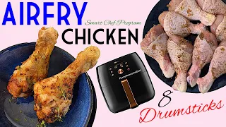 Air fry 8 CHICKEN drumsticks in Philips AirFryer XXL Digital HD9861/99  Smart Sensing Chef Program