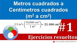 Metros cuadrados a centímetros cuadrados (m2 a cm2)