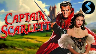 Captain Scarlett | Full Adventure Movie | Richard Greene | Leonora Amar