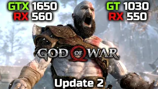 God Of War | GTX 1650 | GT 1030 | RX 550 | RX 560 | Update 2