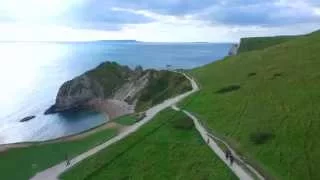 Durdle Door From the Air - Dorset, UK Sea DJI Phantom 3