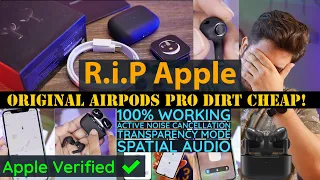 Apple Airpods Pro Matte Black Master Copy🔥ANC Working🔥100% ALL Original Features⚡Apple Verified✔️