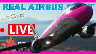 Real Airbus Pilot Flies the Fenix A320 Live! Rome to Crete MSFS