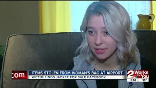 Items stolen from woman's bag at airport
