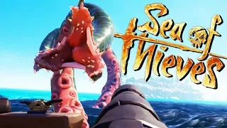 KRAKEN ATTACK and Pirate Battles!- Sea of Thieves Hungering Deep