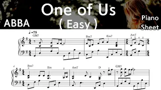 One of Us  / Easy Piano Sheet Music/  ABBA /  by SangHeart Play