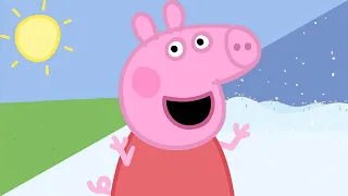 Learning The Weather With Peppa Pig! 🐷☔️ | Hot vs Cold ☀️❄️ Family Kids Cartoon