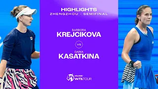 Barbora Krejcikova vs. Daria Kasatkina | 2023 Zhengzhou Semifinal | WTA Match Highlights