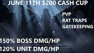 V Rising June 11 $200 Cash Cup - Full 3 Hours - Esports Shoutcast - Chaotic Ruleset - Insane Bosses