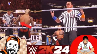 #WWE2K24 Special Guest Referee with TonyPizzaGuy and Rival!